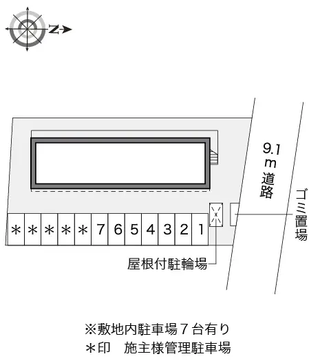 ★手数料０円★小平市花小金井　月極駐車場（LP）